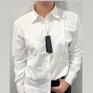 Classic White Men's Dress Shirt